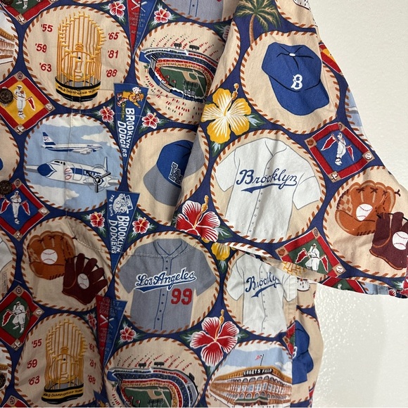 Reyn Spooner Dodgers Vintage Shirt Size Large - Picture 3 of 8
